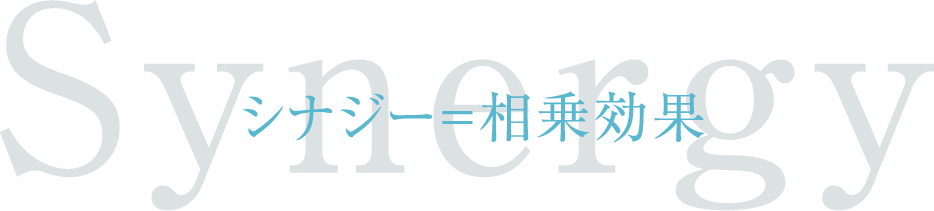 シナジー＝相乗効果